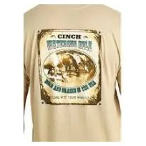 MEN'S CINCH WATERING HOLE TEE - Cream