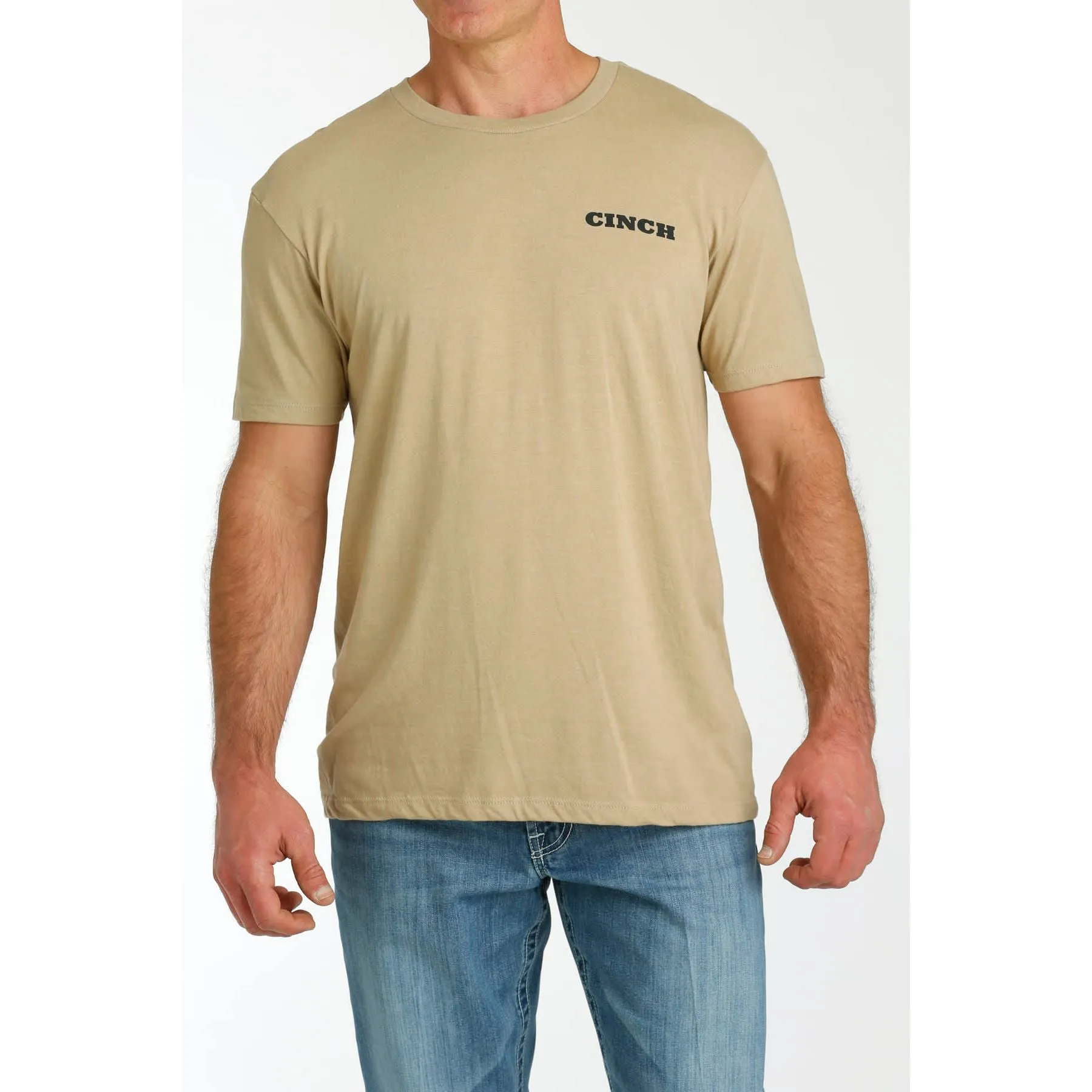 MEN'S CINCH WATERING HOLE TEE - Cream