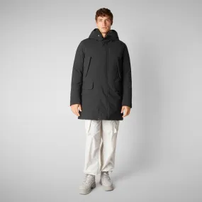 Men's  hooded parka Wilson in black