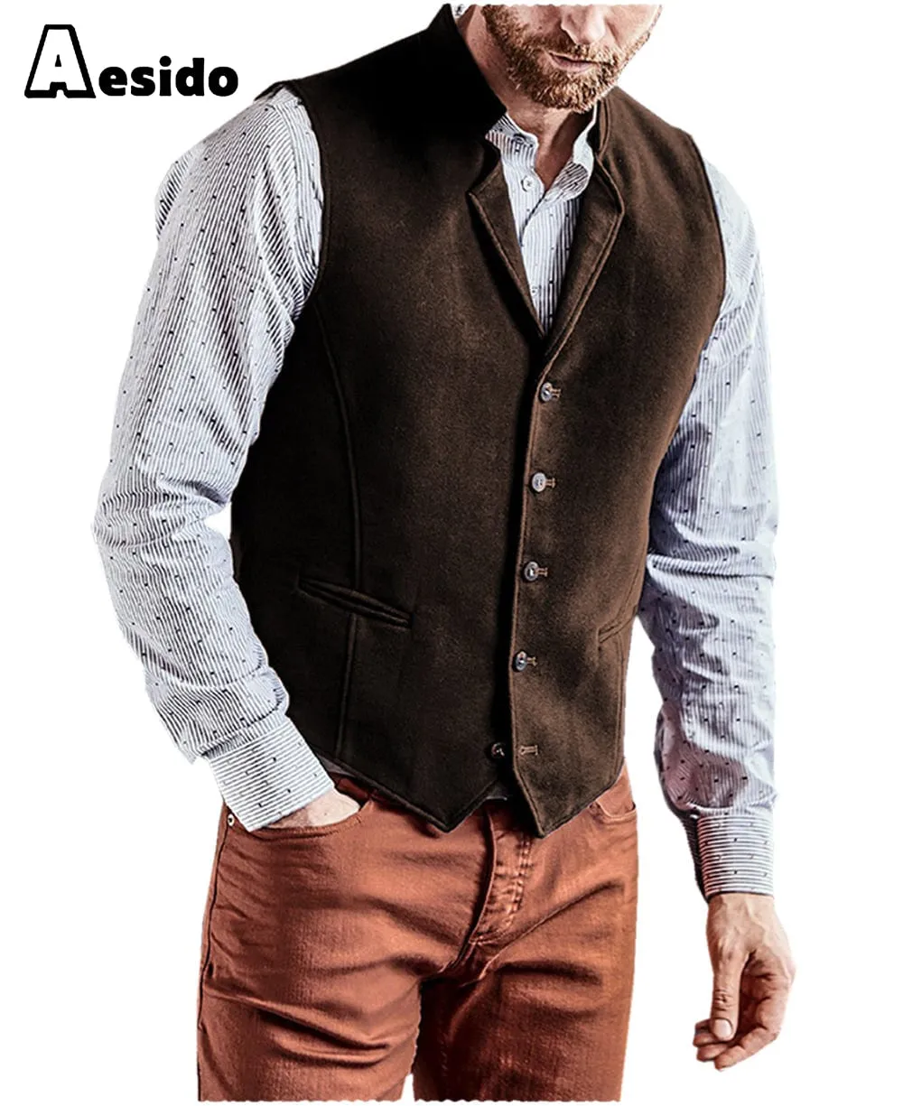 Men's Vest Notch Lapel Waistcoat