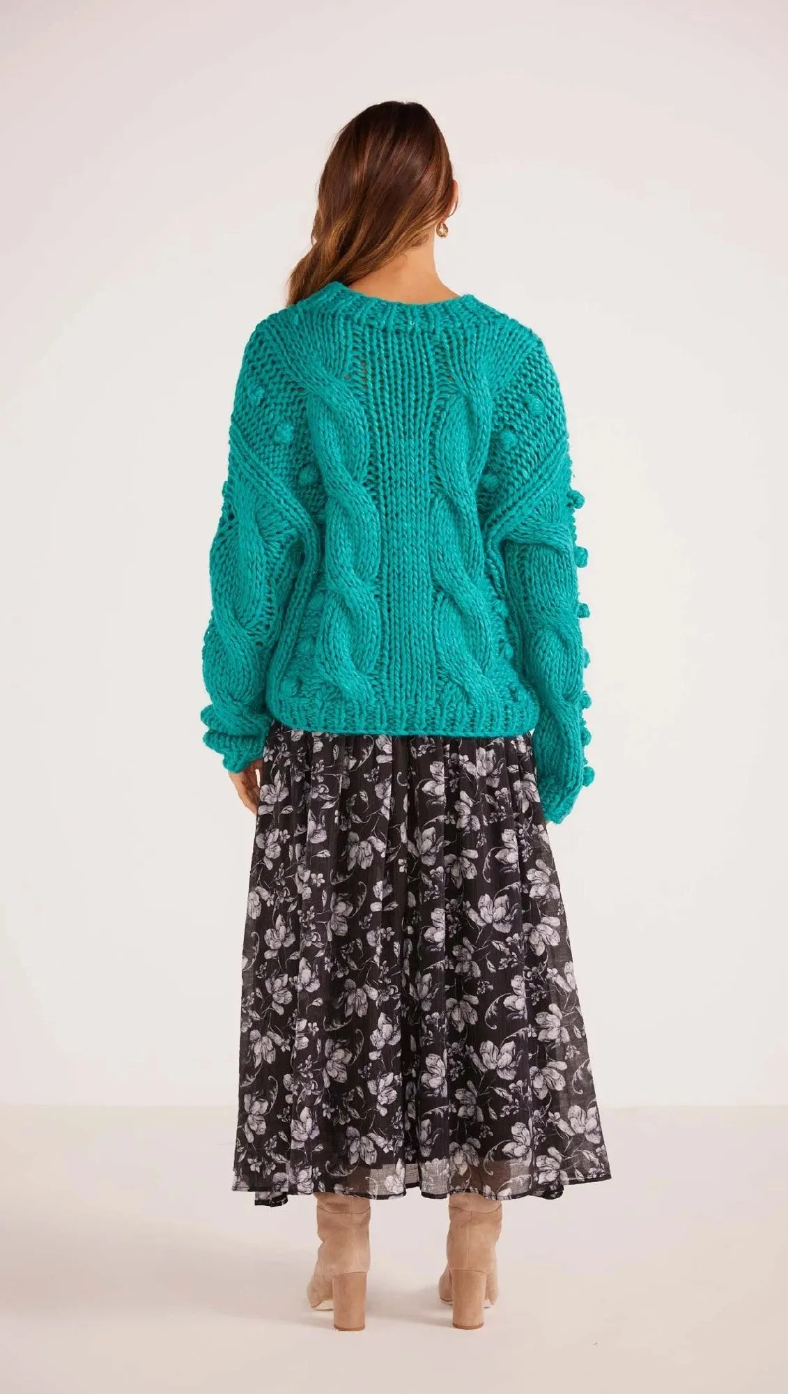 MinkPink Lucero Cable Knit Jumper