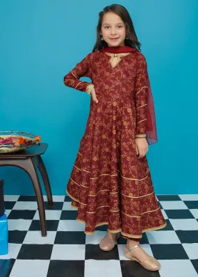 Modest Stitched 3 Piece Kids Festive Formals Edit-02 Collection'2024-Zaib