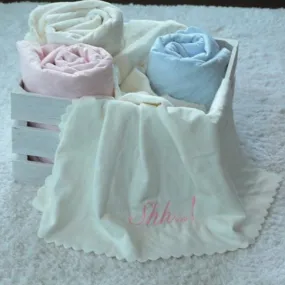 Nanas Single Face Quilted Plush Baby Blanket