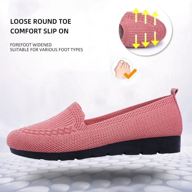 New Mesh Breathable Sneakers | Women's Slip-On Casual Shoes | Lightweight Fabric Loafers