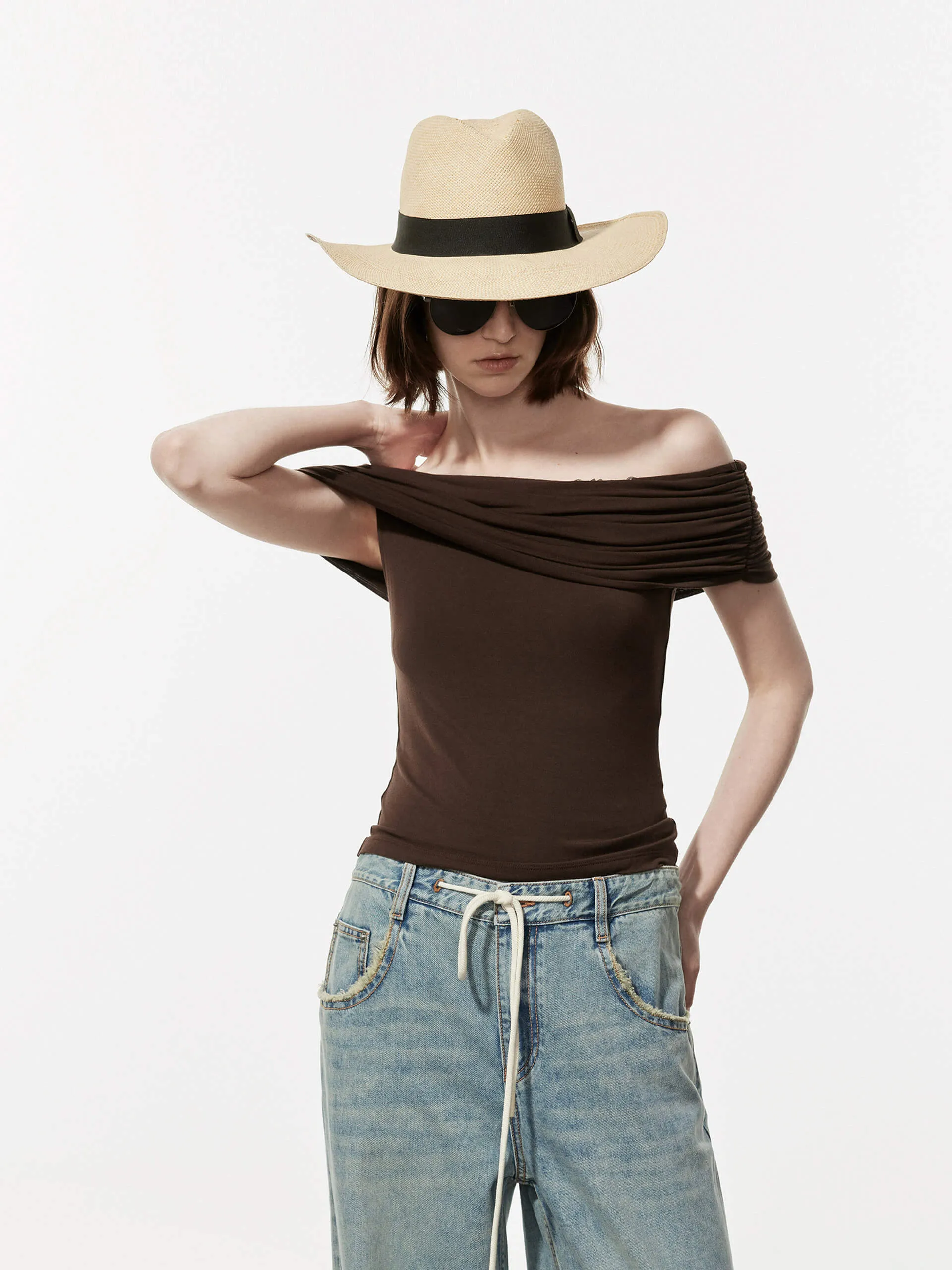 Off Shoulder Fitted Top