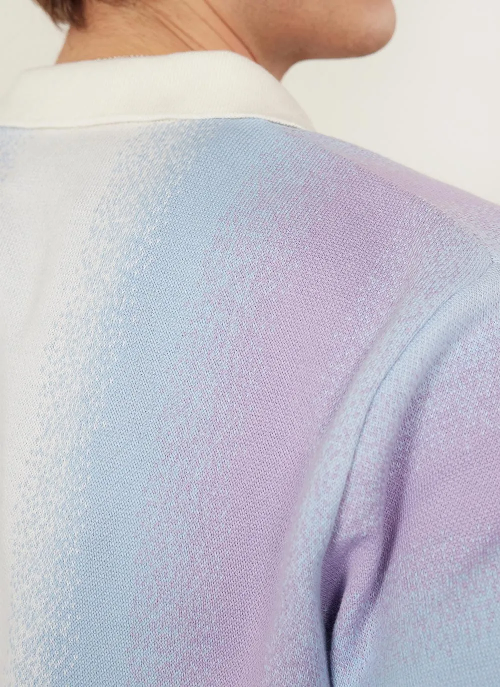 Ombre Knitted Shirt | Organic Cotton | Blue