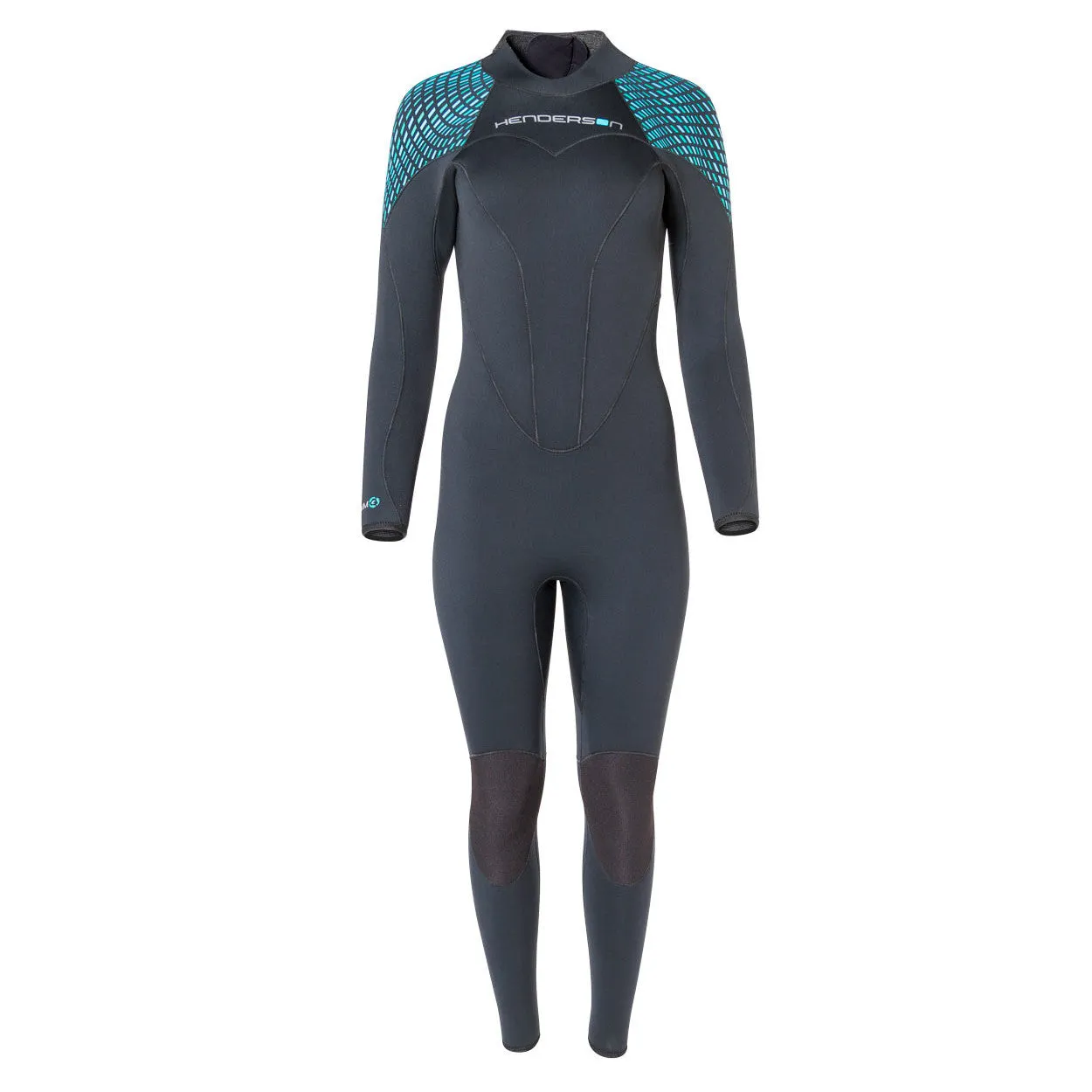 Open Box Henderson 5mm Womens Greenprene Back Zip Full Wetsuit - Black - 8