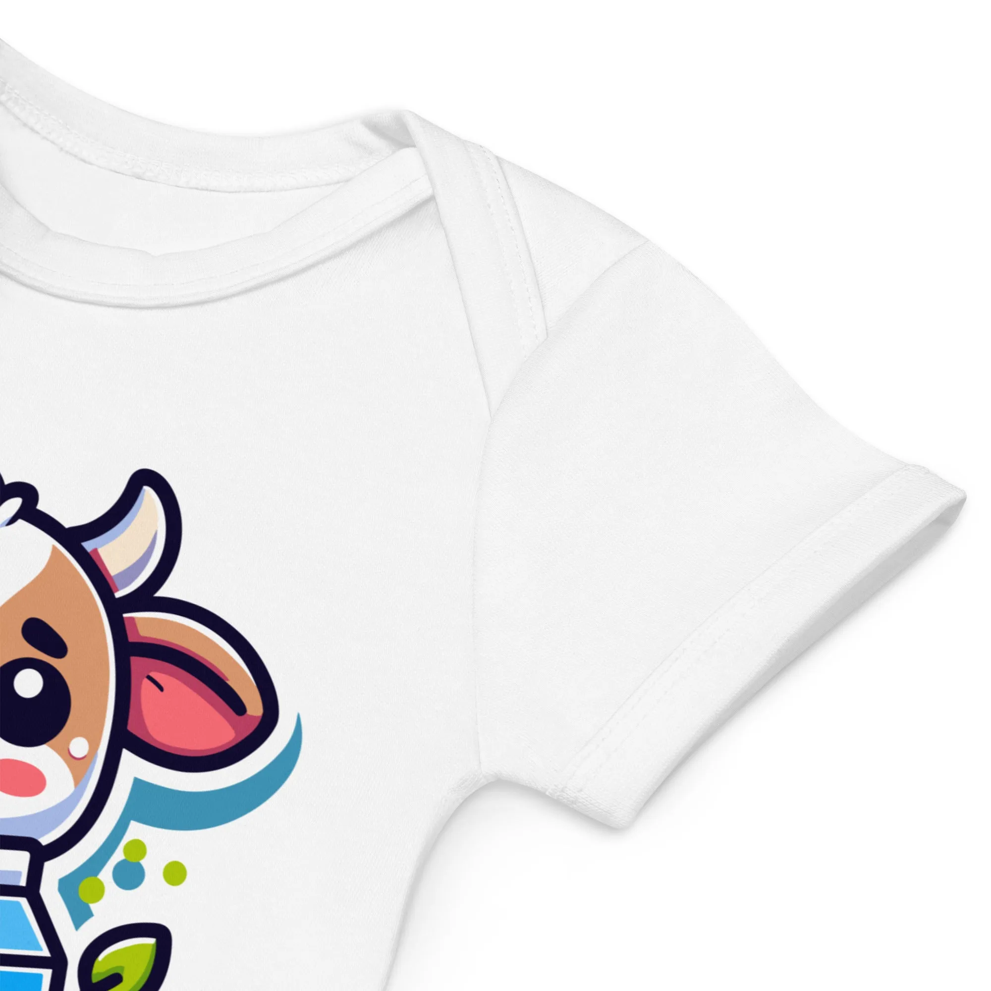 Organic Cotton Baby Bodysuit Soy Milk Enthusiast