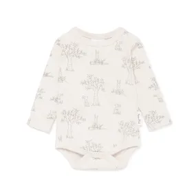 Organic Cotton Luxe Rib Bodysuit Natural | Bunny