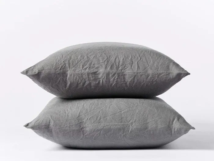 Organic Relaxed Linen Slate Bedding by Coyuchi