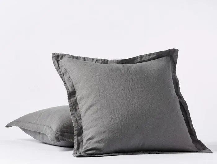 Organic Relaxed Linen Slate Bedding by Coyuchi