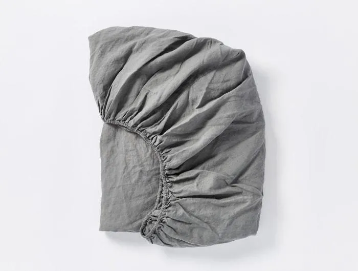 Organic Relaxed Linen Slate Bedding by Coyuchi