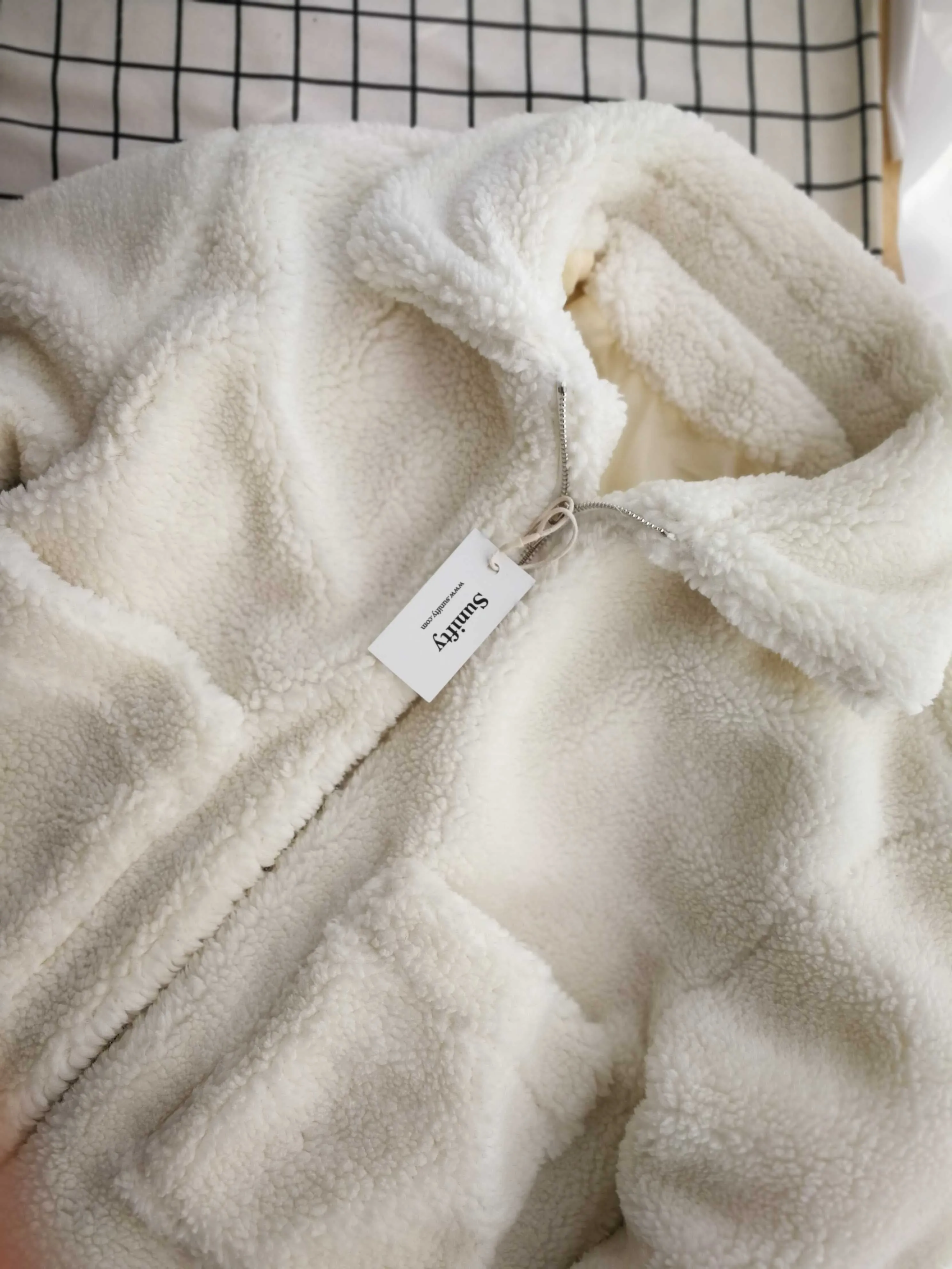 Oversized Faux Fur Teddy Bear Sherpa Coat