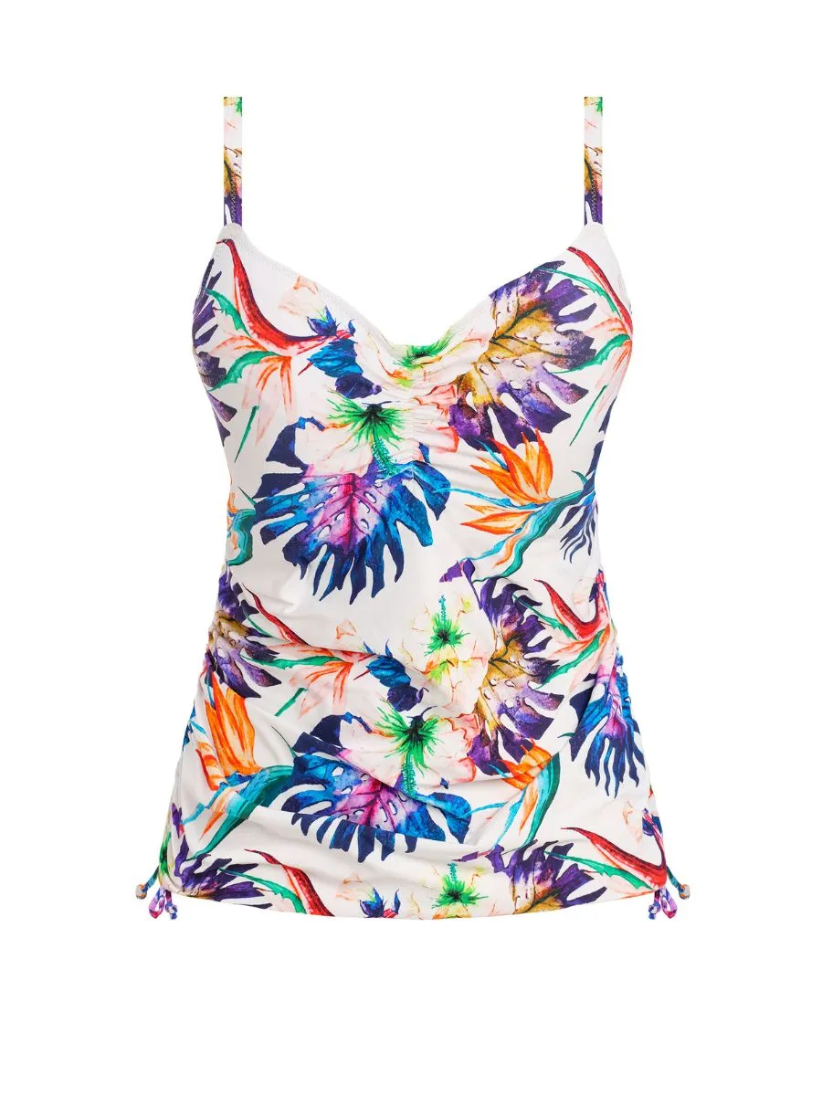 Paradiso Adjustable Side Tankini Top - Multi