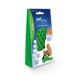 Pet and Me Silicone Grooming Brush Green