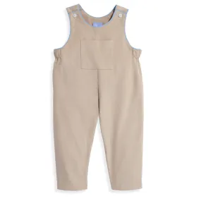 Piped Corduroy Overall -- Oyster w/ Cloud