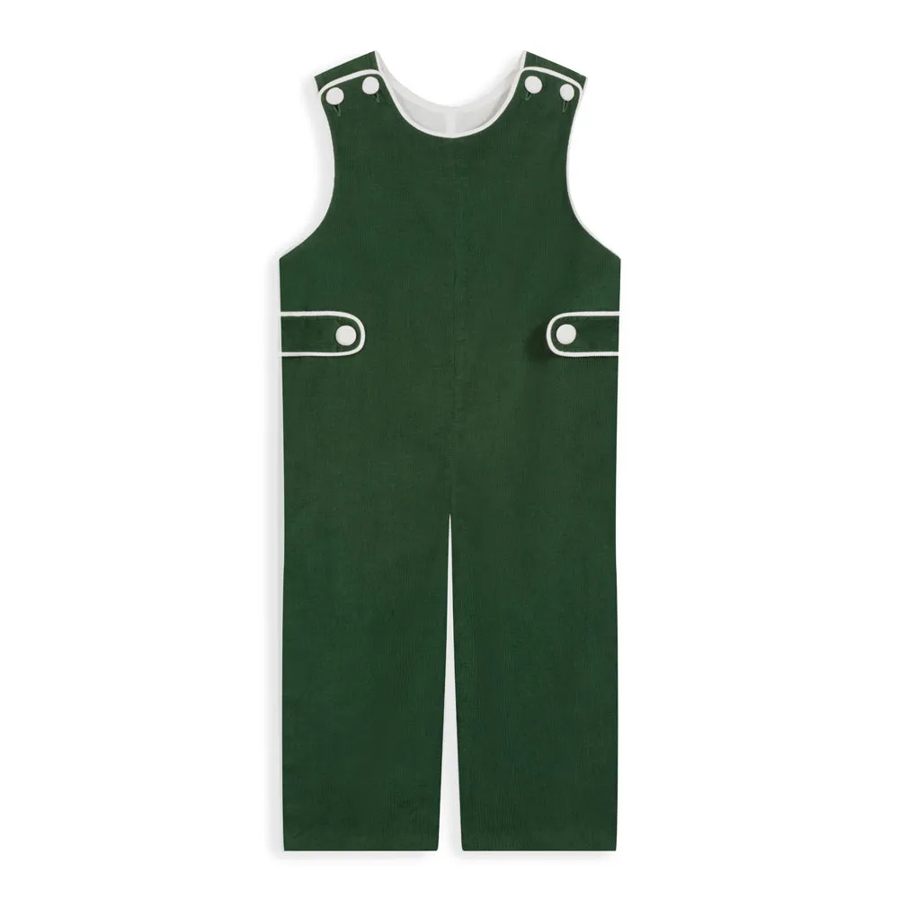 Porter Overall -- Forest Green Cord