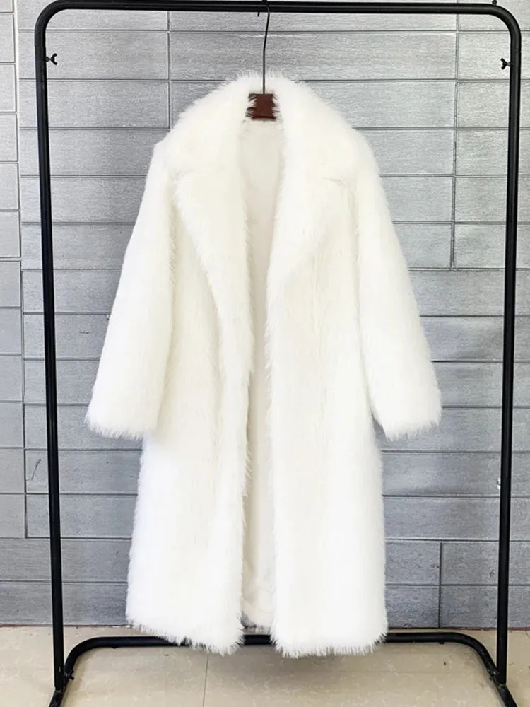 Pre Order:  Fluffy Faux Fur Winter Coat