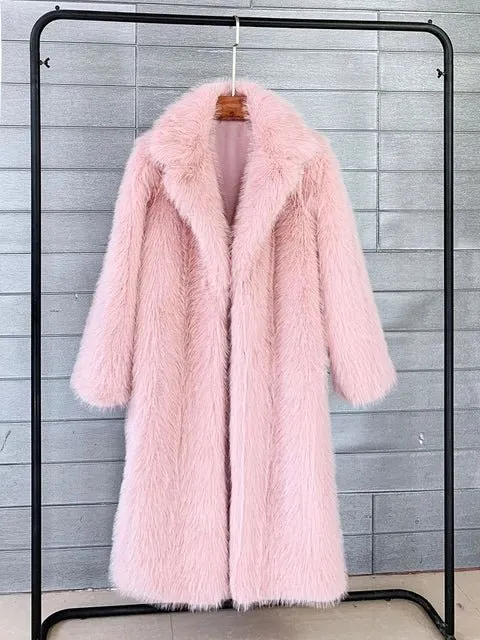 Pre Order:  Fluffy Faux Fur Winter Coat