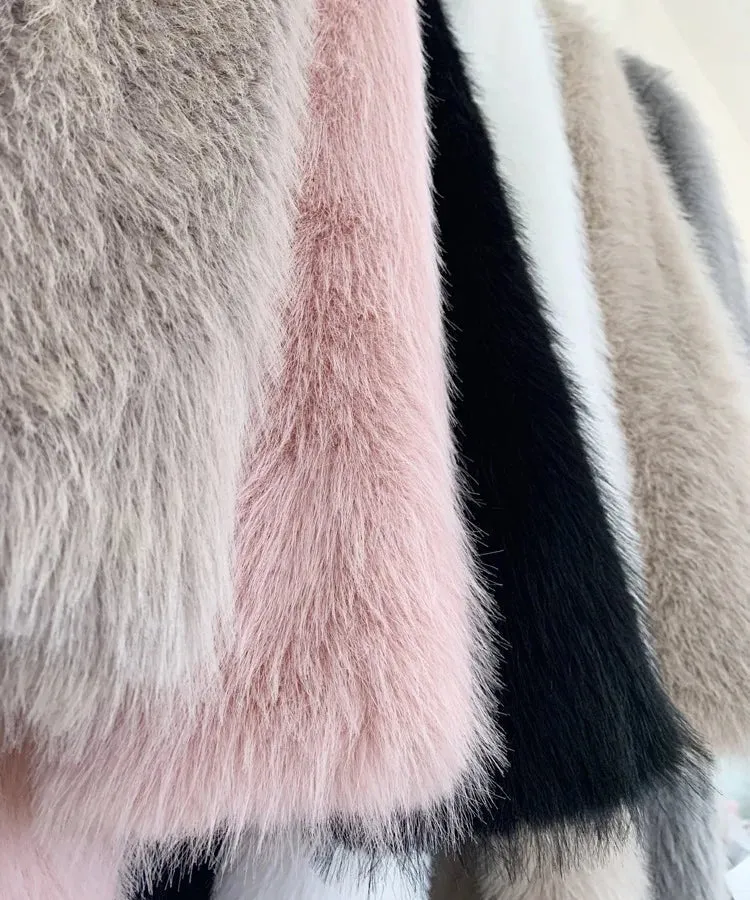 Pre Order:  Fluffy Faux Fur Winter Coat