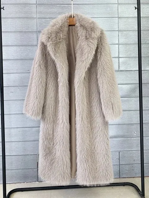 Pre Order:  Fluffy Faux Fur Winter Coat