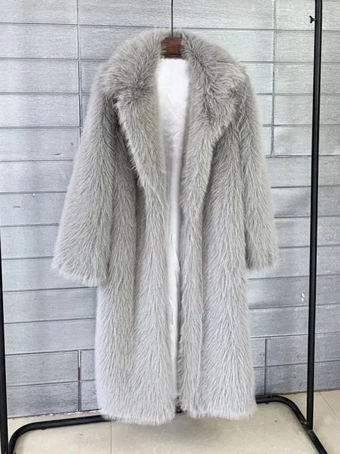 Pre Order:  Fluffy Faux Fur Winter Coat