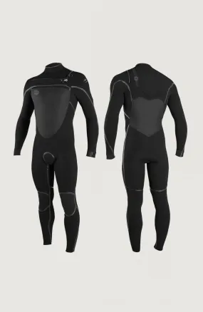 Psycho Tech Chest Zip 3/2mm Full Wetsuit | BLACK/BLACK