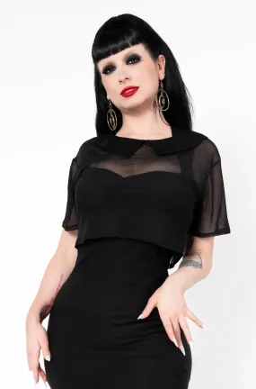 Pugsley top - Black mesh