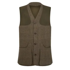 Purdey Tweed High Collar Sporting Vest Morlich