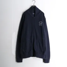 "FRED PERRY" navy zip up parka