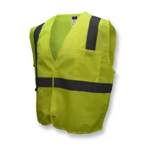 Radians SV2GM Economy Type R Class 2 Mesh Safety Vest, Hi-Vis Green, 1 Each