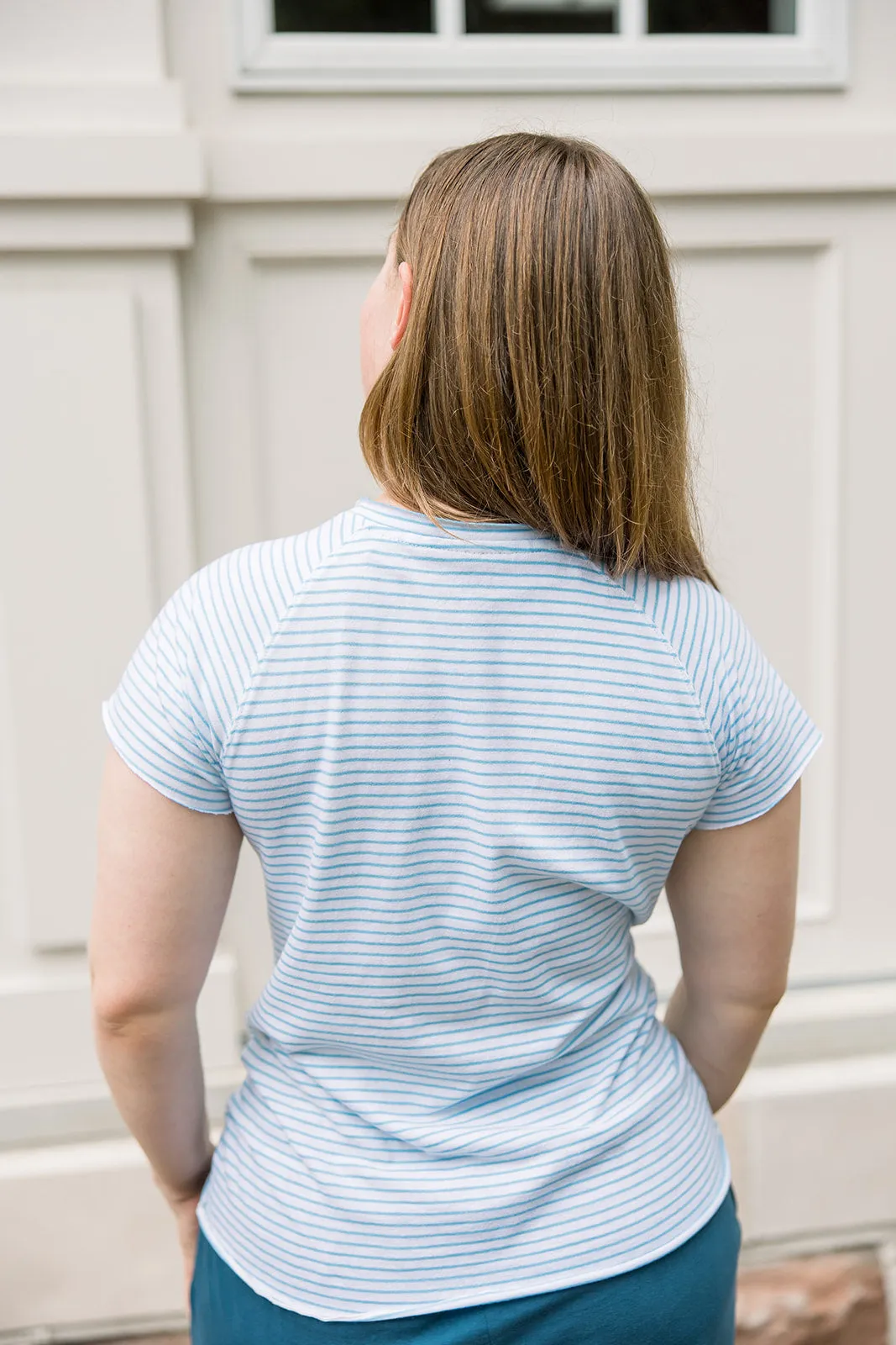 Raw Hem Raglan Tee