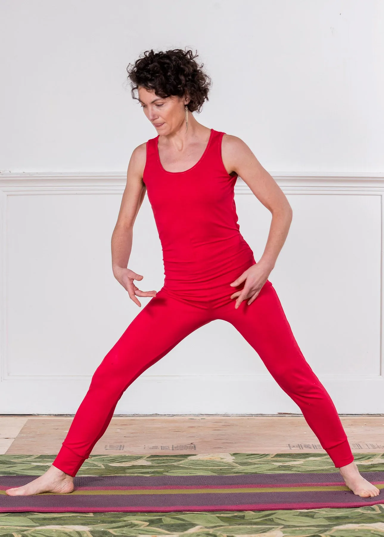 Red Bamboo Organic Cotton Knit Women's Union Suit | MoonEaze™