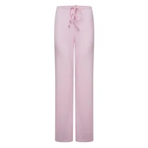 Ribbed Sleep Trouser- Baby Pink