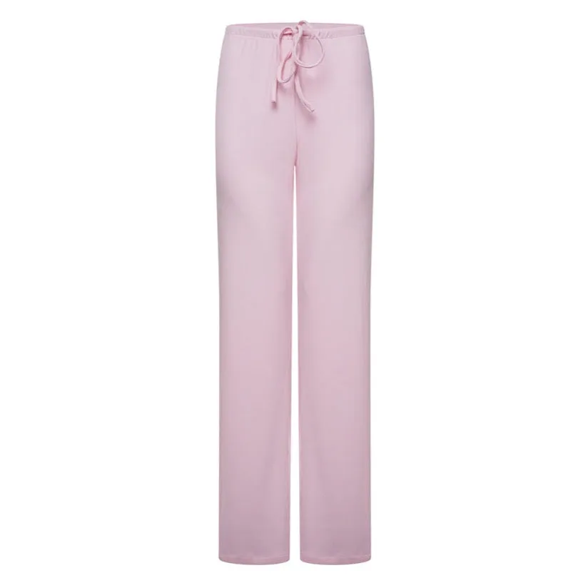 Ribbed Sleep Trouser- Baby Pink