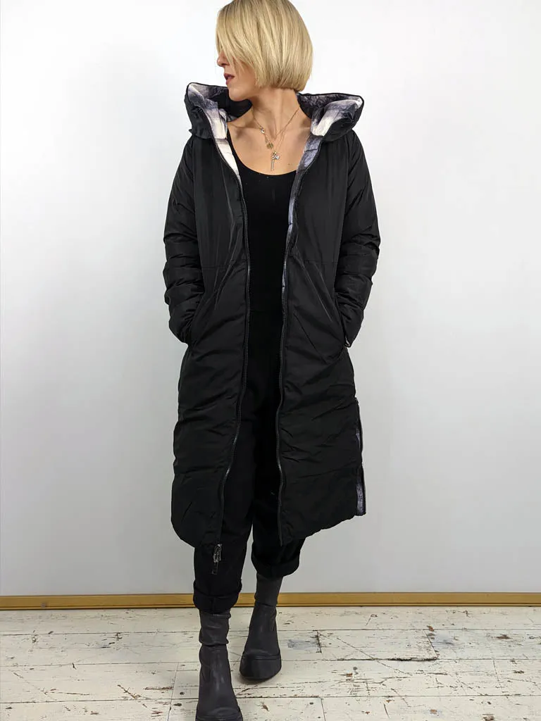 Rino   Pelle KEILA Reversible Long Padded Coat