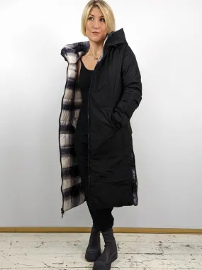 Rino   Pelle KEILA Reversible Long Padded Coat