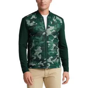 RLX Ralph Lauren Cool Wool Full Zip Golf Jacket - Hunt Club Green Camo