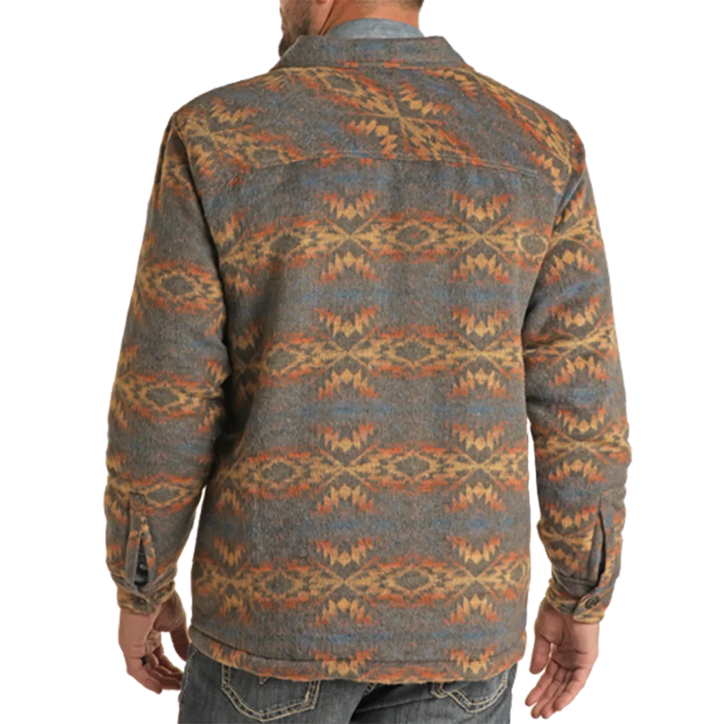 Rock & Roll Denim Men's Aztec Shirt Jacket