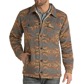 Rock & Roll Denim Men's Aztec Shirt Jacket