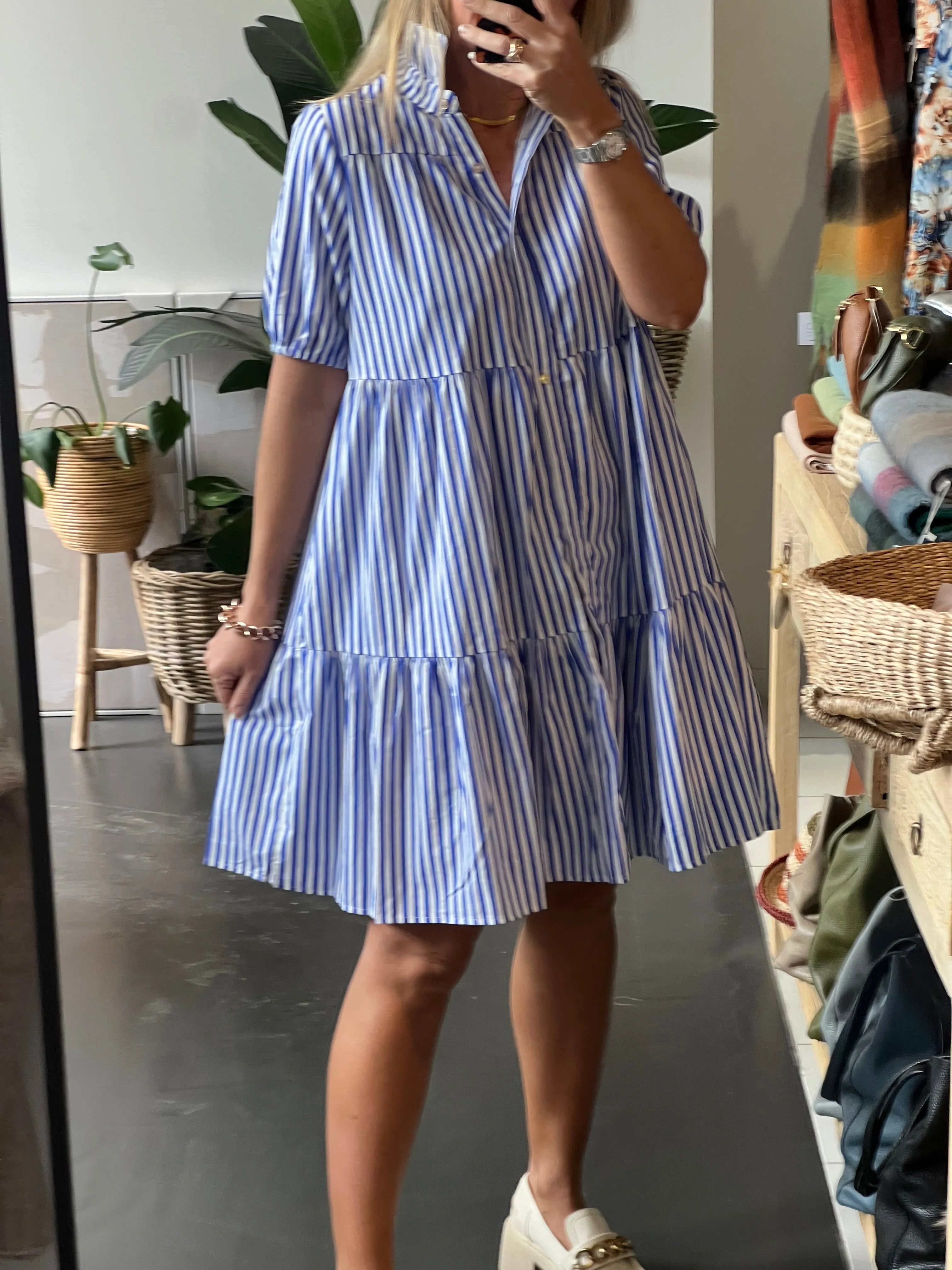 Rock Pools Vacation Dress - Stripe