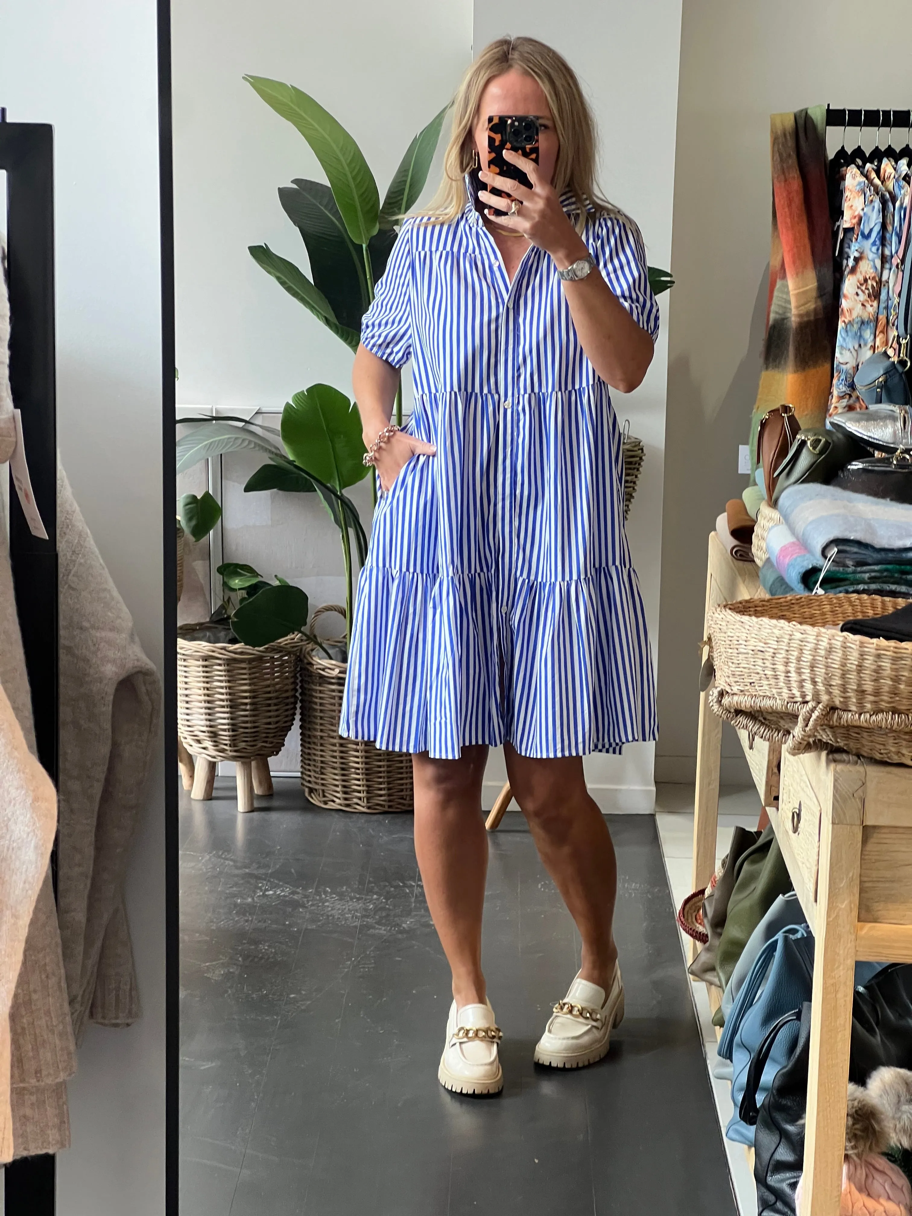 Rock Pools Vacation Dress - Stripe