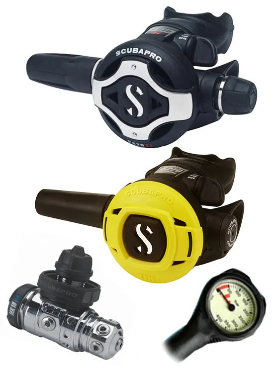 Scubapro Regulator Set: MK19 Evo (DIN or Yoke) / S620 Ti / Octopus & Free Termo Gauge