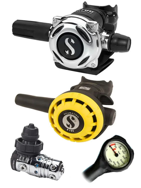 Scubapro Regulator Set: MK25 Evo (DIN or Yoke) / A700 / Octopus & Free Termo Gauge