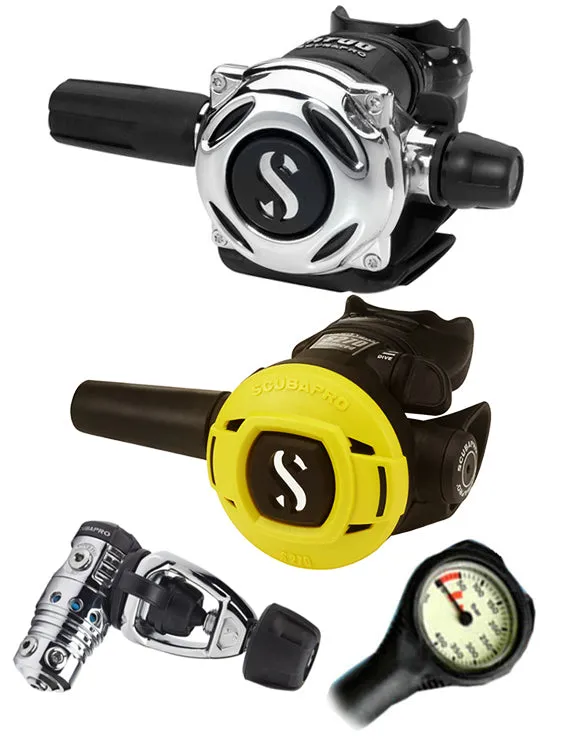 Scubapro Regulator Set: MK25 Evo (DIN or Yoke) / A700 / Octopus & Free Termo Gauge