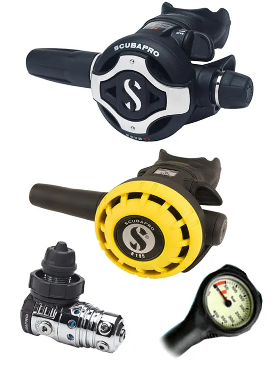 Scubapro Regulator Set: MK25 Evo (DIN or Yoke) / S620 Ti / Octopus & Free Termo Gauge