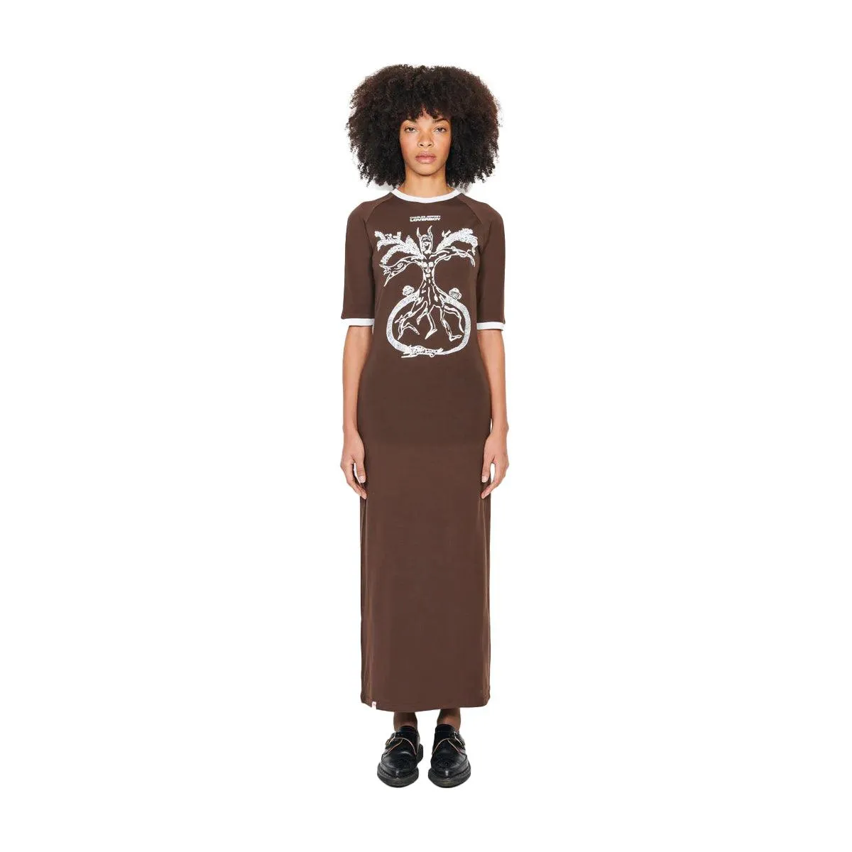   Shaye Gregan Baby Tee Dress 'Brown'