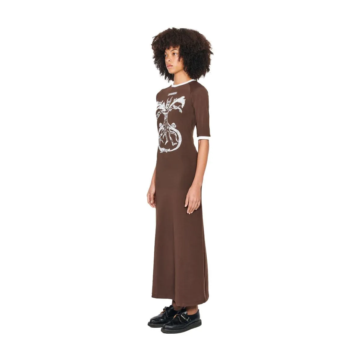   Shaye Gregan Baby Tee Dress 'Brown'