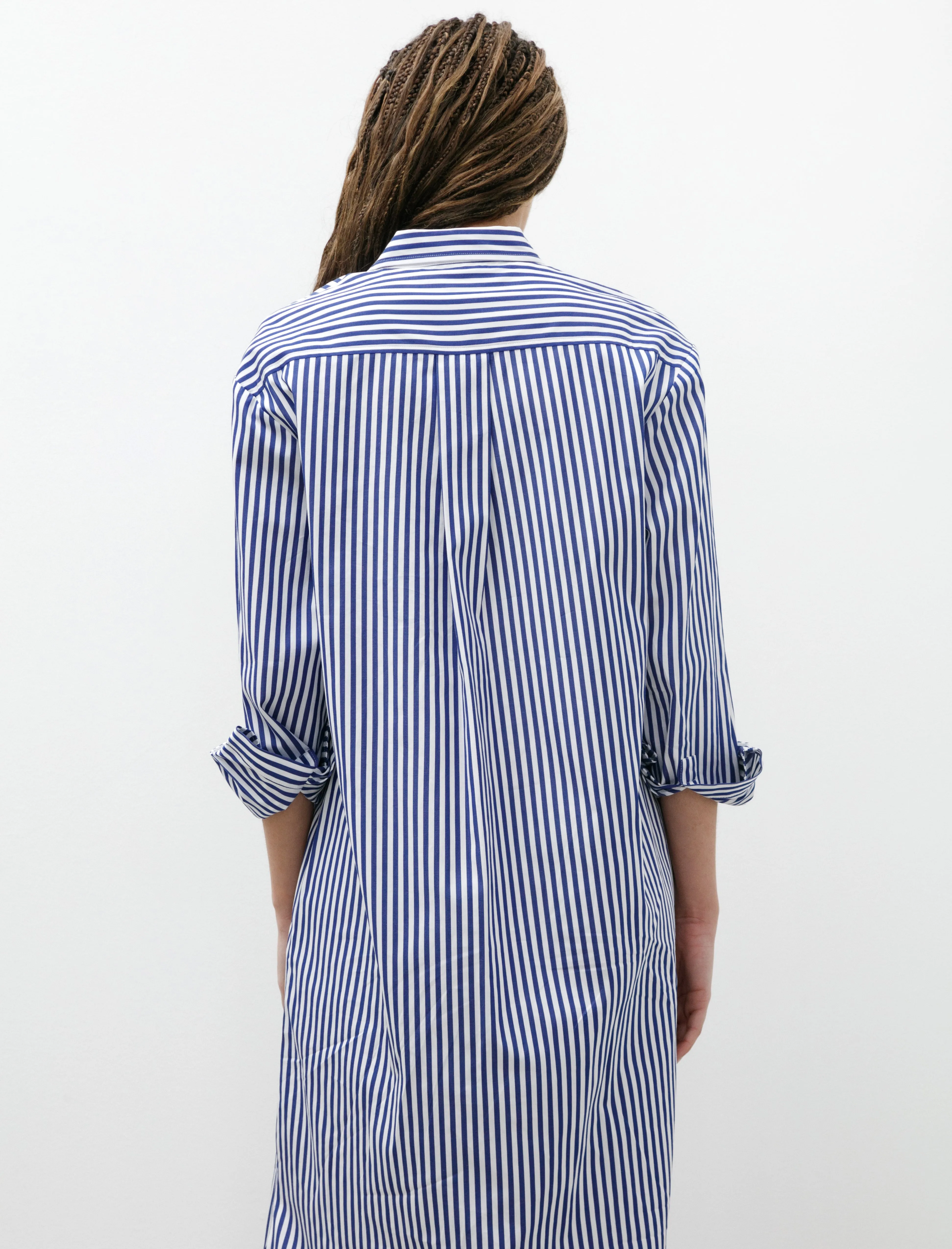 Shirt Dress Blue/White Stripes