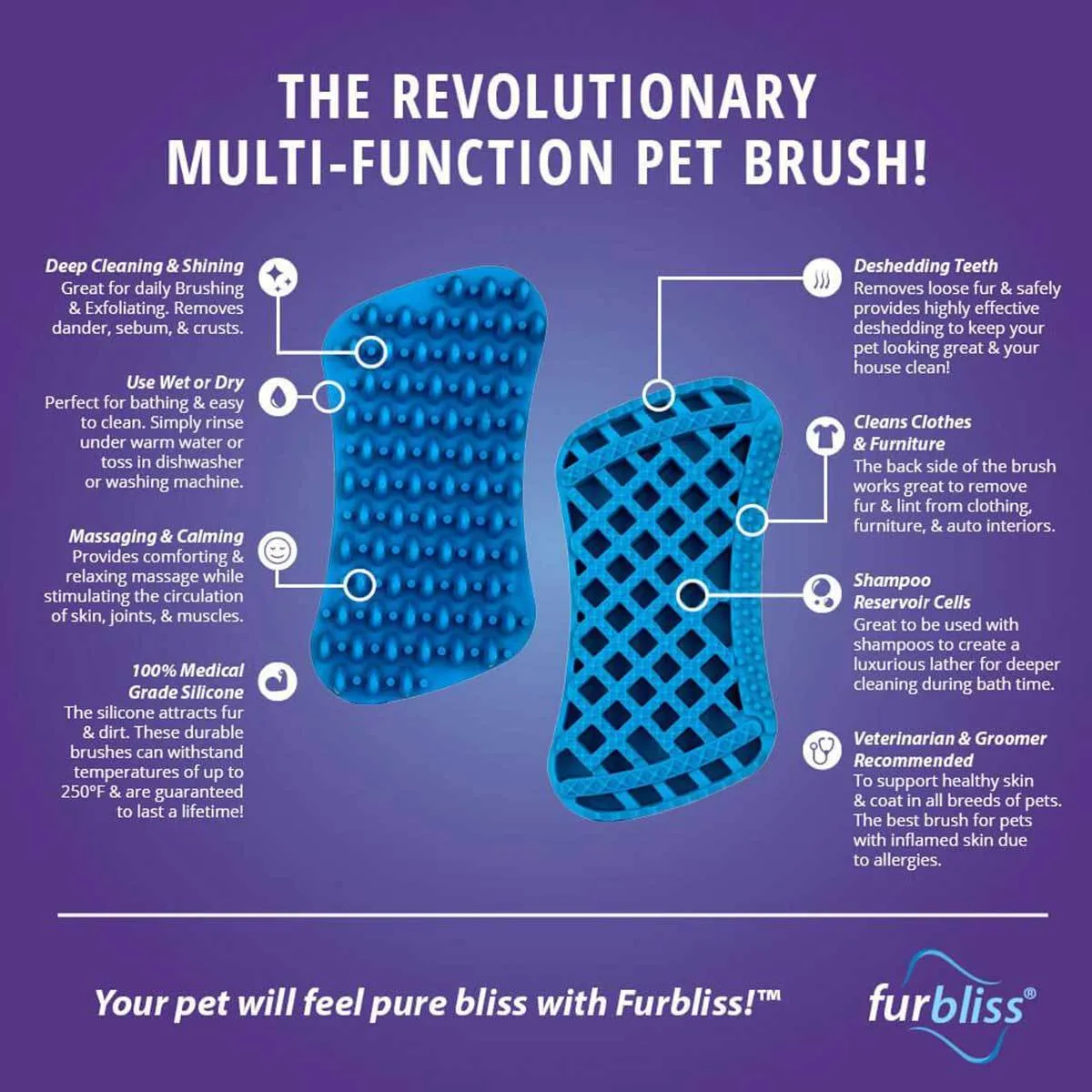 Short Hair Brush for Small Pets